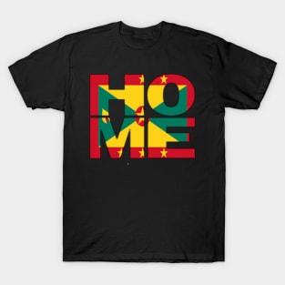 Grenada Flag Collection Spelling HOME - Grenadian - Soca Mode T-Shirt